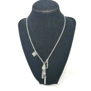 Love Messages Believe Love Key Charm Necklace